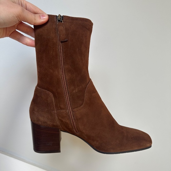 AQUATALIA Carie Water Resistant Bootie In Chocolate - Picture 6 of 8
